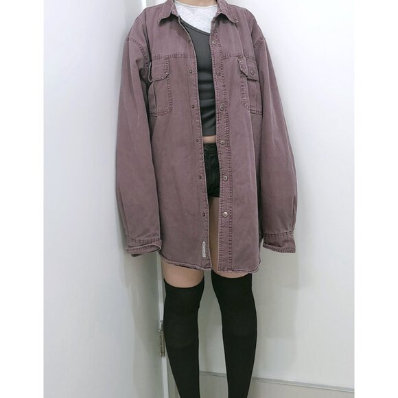 Purple Oversized Fleece Tracker Jacket - Picture 2 of 8